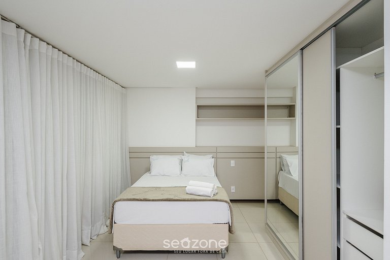 Studio em cond. com piscina e academia - LHG1603