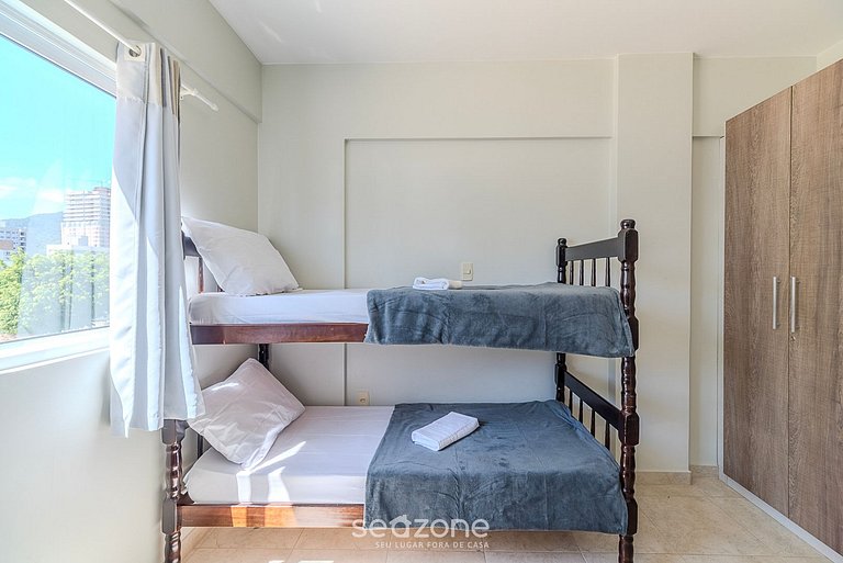 Apto Charmoso a 550m da Praia Perequê - RNE0301