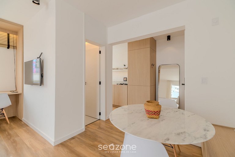 Studio Charmoso Próx ao Beira-mar Norte - EVA0301