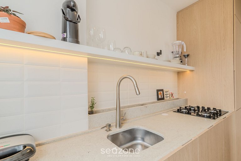 Studio Charmoso Próx ao Beira-mar Norte - EVA0301