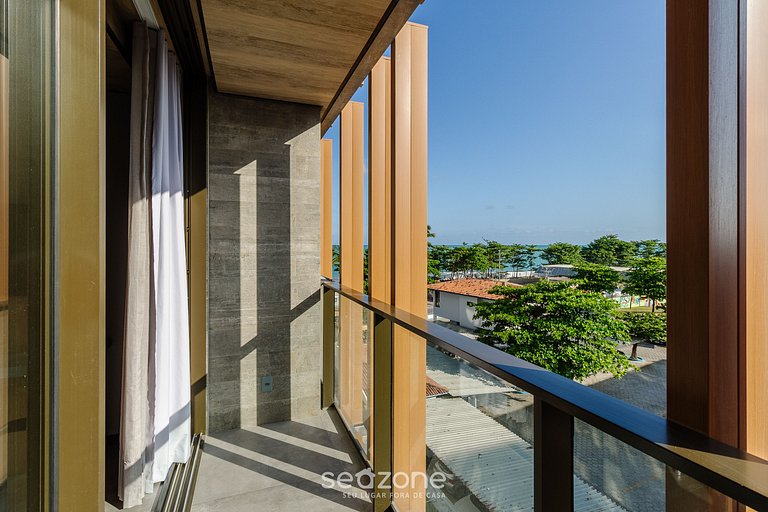 Elegante estudio c/ vista lateral al mar - NWT0420