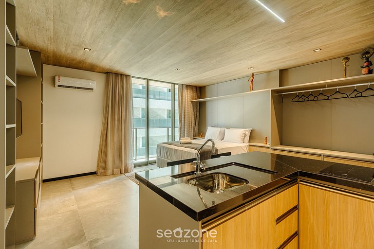 Hermoso Estudio con Vista Lateral al Mar NWT0505