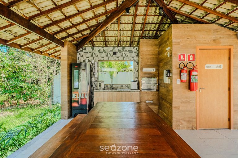 Apto con piscina y 2 suites en Guarajuba TRA0014