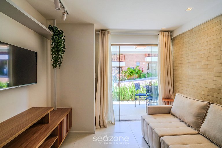 Apt c/ Piscina e 2 Suítes em Guarajuba TRA0014