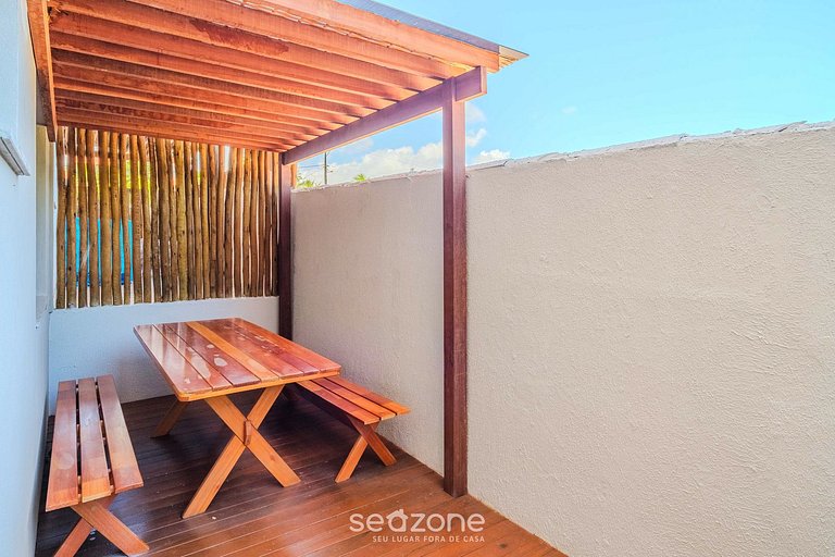 Apto con piscina y 2 suites en Guarajuba TRA0014