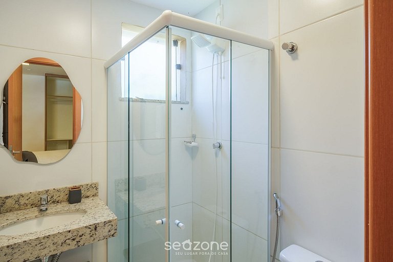 Apto con piscina y 2 suites en Guarajuba TRA0014