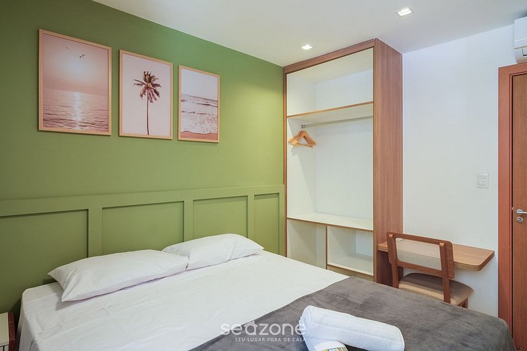 Apto con piscina y 2 suites en Guarajuba TRA0014