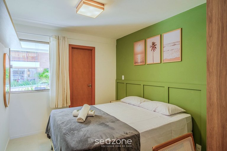 Apt c/ Piscina e 2 Suítes em Guarajuba TRA0014