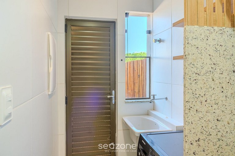 Apto con piscina y 2 suites en Guarajuba TRA0014