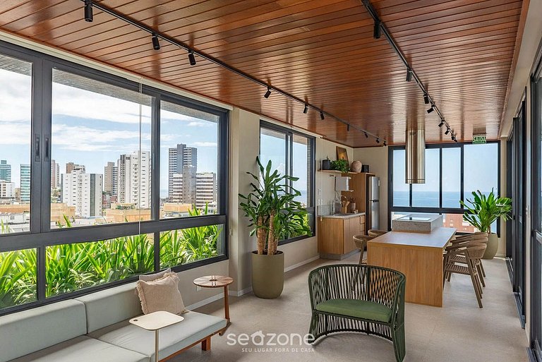 Apto en edif. c/ piscina a 400m del Mar - BLB0507