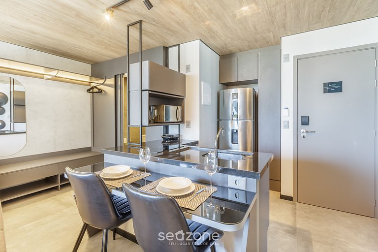 Belo Estúdio c/ Vista Lateral p/ o Mar - NWT0509