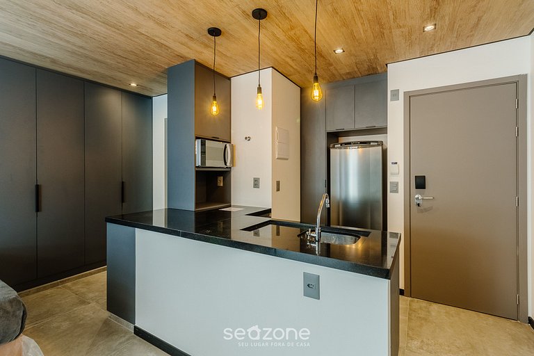 Estudio frente al mar con piscina y sauna NWT0903