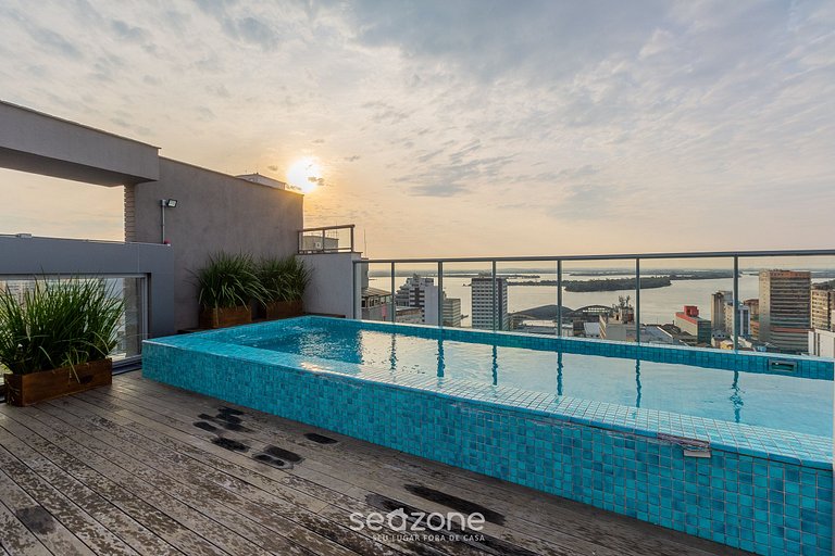 Studio cond. c/ piscina prox. PQ. Redenção TCO1210