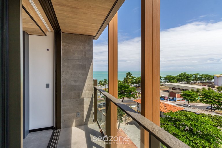 Conforto c/ Varanda e Vista Lateral Mar | NWT0917