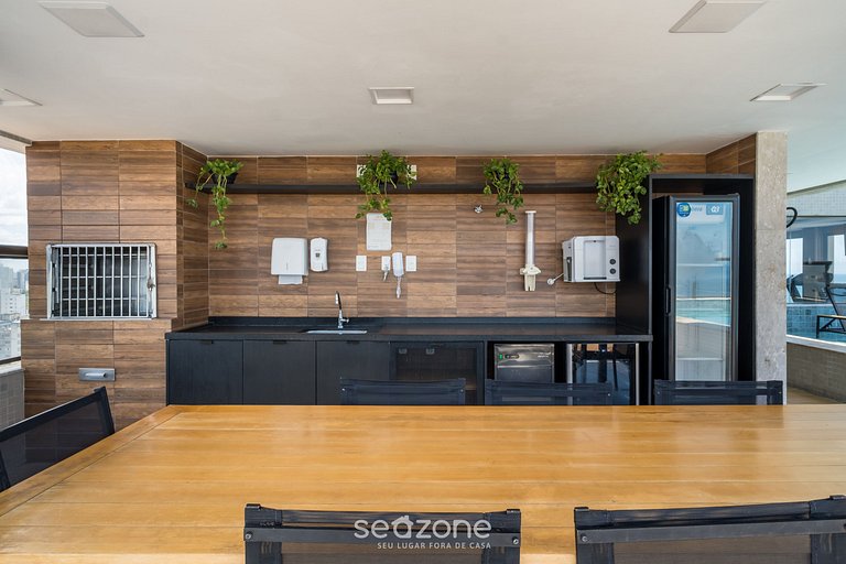 Studio em cond. c/ piscina a 220m da Praia BPM0808