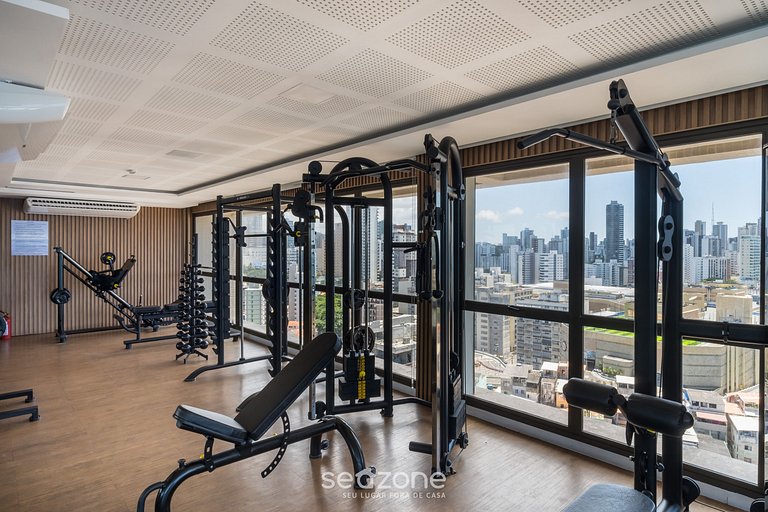 Studio a 220 m del mar, condo. c/ piscina BPM0909