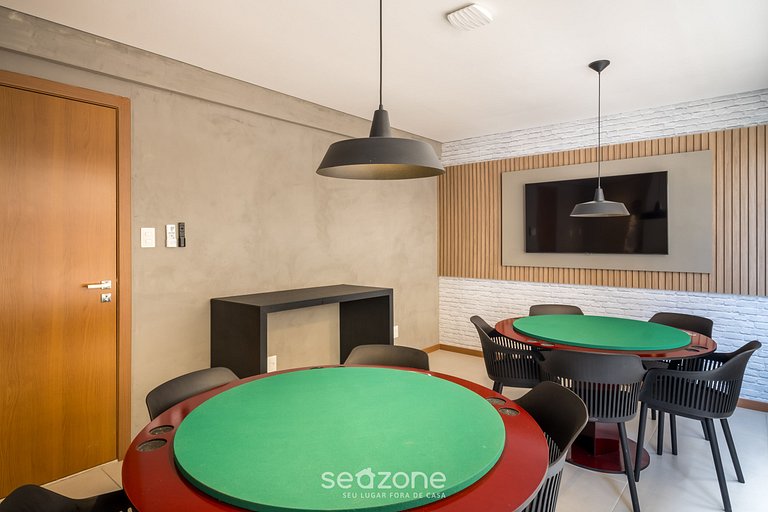 Studio a 220 m del mar, condo. c/ piscina BPM0909