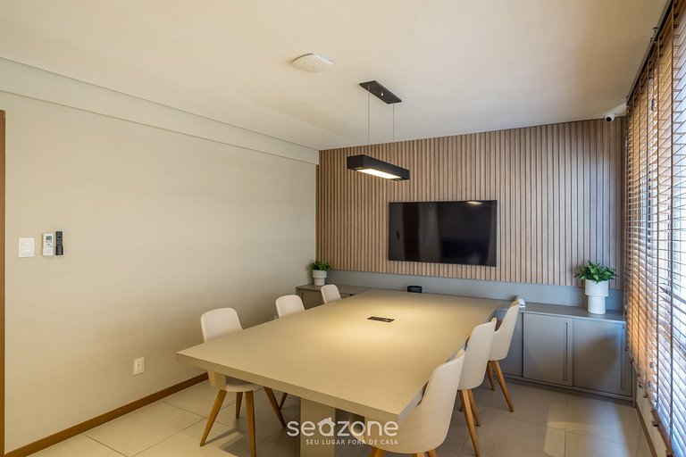 Studio a 220 m del mar, condo. c/ piscina BPM0909