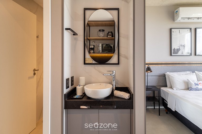 Estudio Sofisticado frente mar en Jurerê SPJ0502