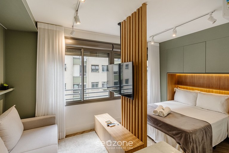 Lindo studio novo e moderno em Porto Alegre JRE417