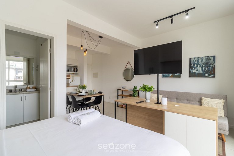 Studio Maravilhoso 350m da praia CDN101