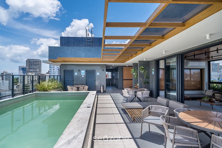 Apartamento c/ Piscina na Barra - Salvador BLB1004