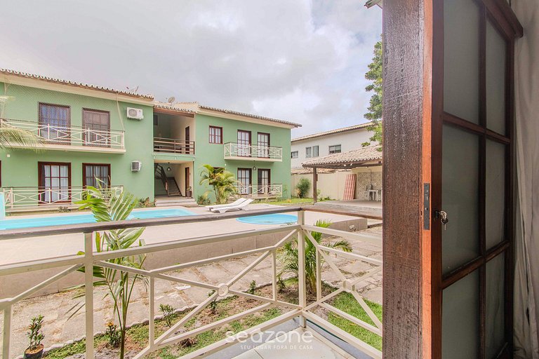 Apto c/ piscina e churrasqueira na Praia GIU0003