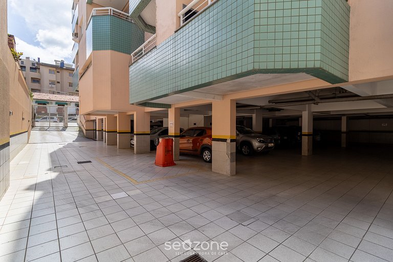 Apto c/ churrasqueira a 60m da praia SMB0307