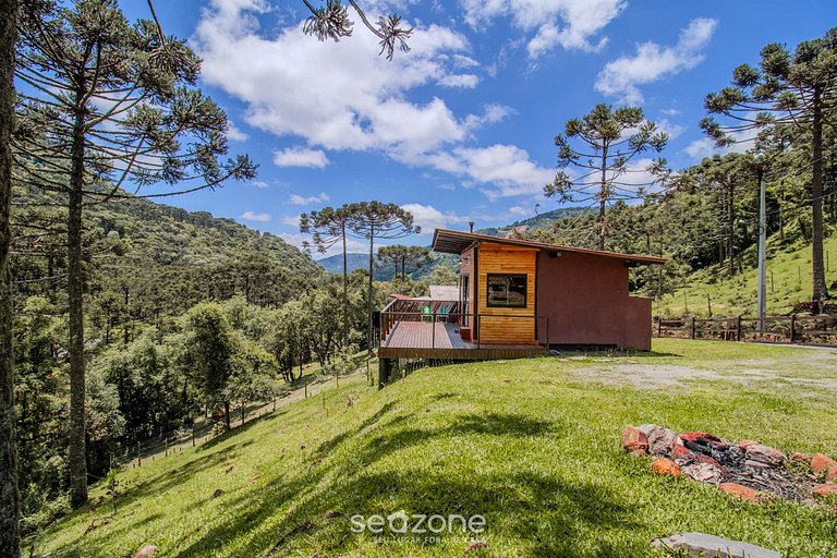 Acogedora cabaña con chimenea Urubici-SC EGC001