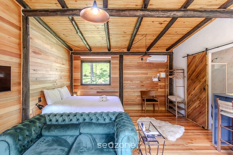 Acogedora cabaña con chimenea Urubici-SC EGC001