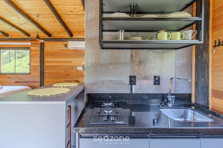 Acogedora cabaña con chimenea Urubici-SC EGC001