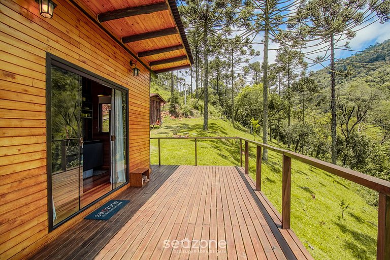 Acogedora cabaña con chimenea Urubici-SC EGC001