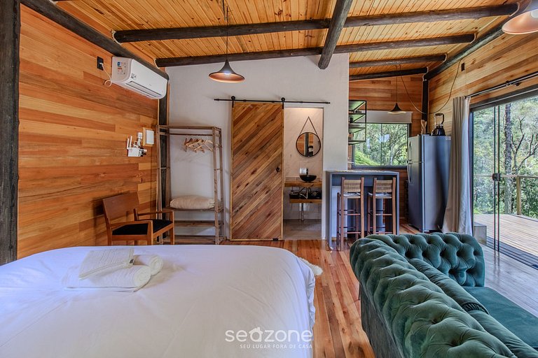 Acogedora cabaña con chimenea Urubici-SC EGC001