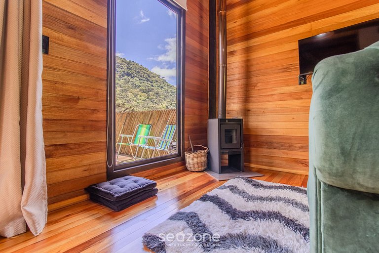 Acogedora cabaña con chimenea Urubici-SC EGC001