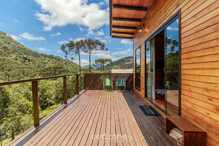 Acogedora cabaña con chimenea Urubici-SC EGC001