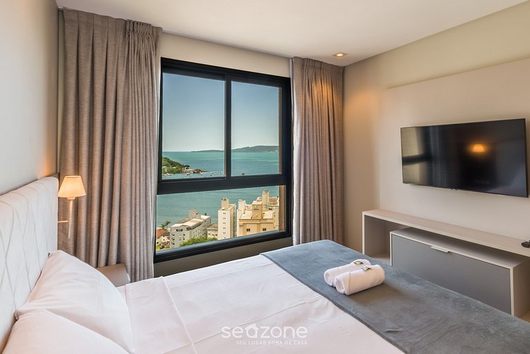Apartamento com vista para o mar a 280 metros da praia MHF20
