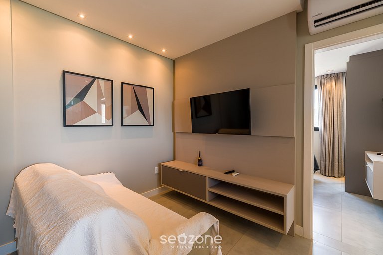 Apto vista mar c/ piscina 280m da praia MHF2002