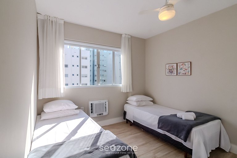 Apartamento a 200m do mar c/ 2 qts BC EBC0603