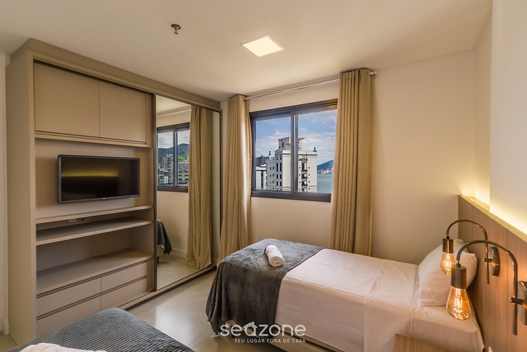 Ap en cond. c/vista al mar a 280m la playa MHF1509