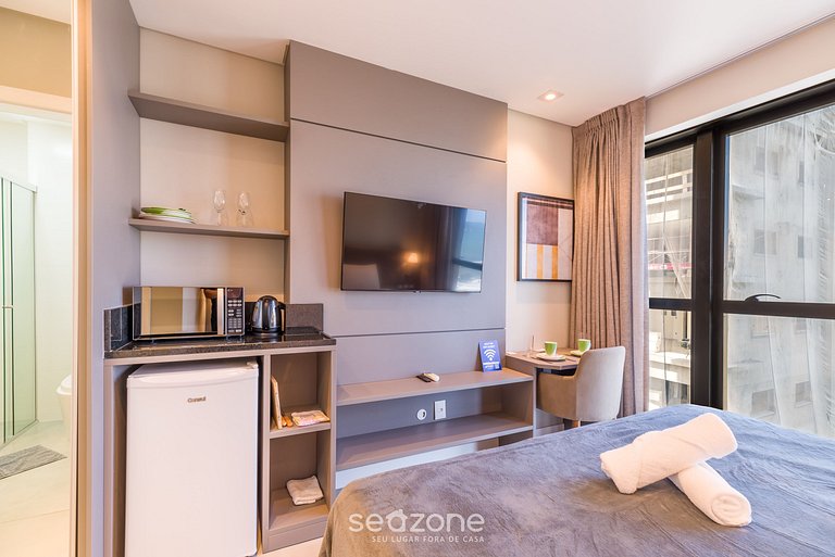 Studio vista mar c/ piscina 280m da Praia MHFA0903