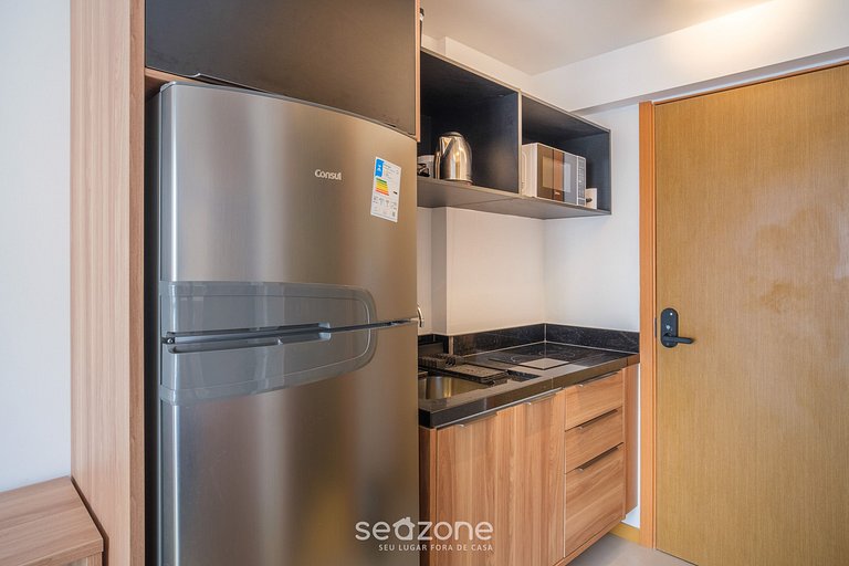 Estudio moderno c/ piscina a 450m de playa PRV1003