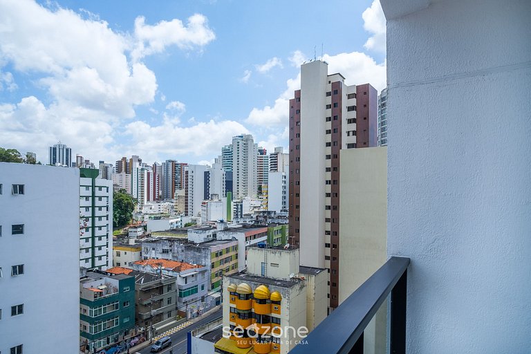 Estudio moderno c/ piscina a 450m de playa PRV1003