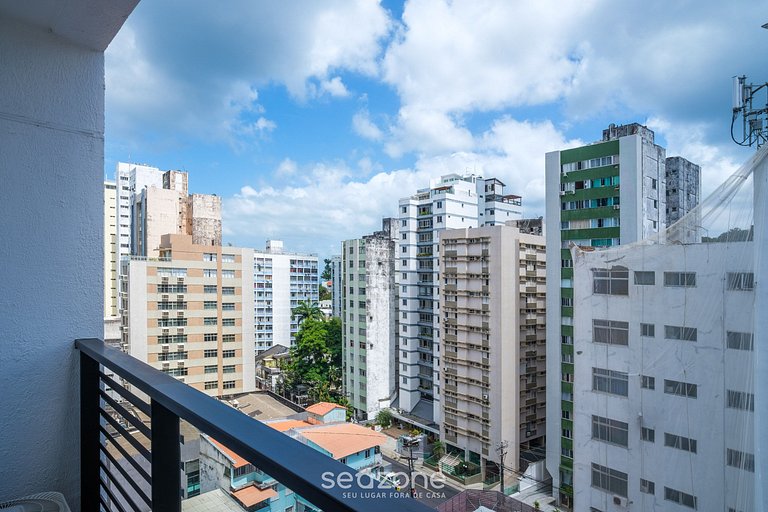 Estudio moderno c/ piscina a 450m de playa PRV1003