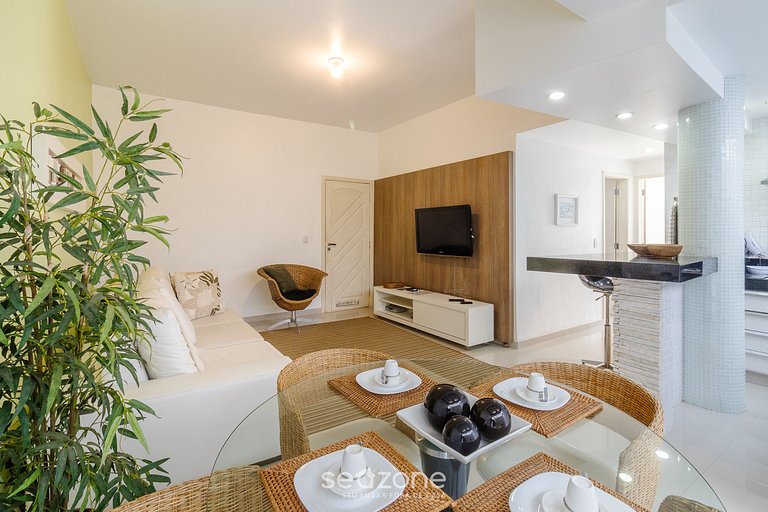 Apto planta baja a 5min da Praia do Forte EMA101