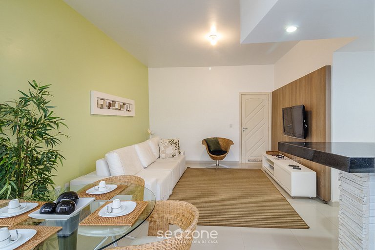 Apto térreo a 5min da Praia do Forte EMA101