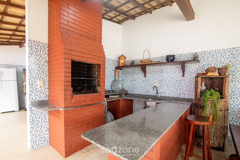 Casa c/ piscina 350m Playa de Taperapuan RUD0047