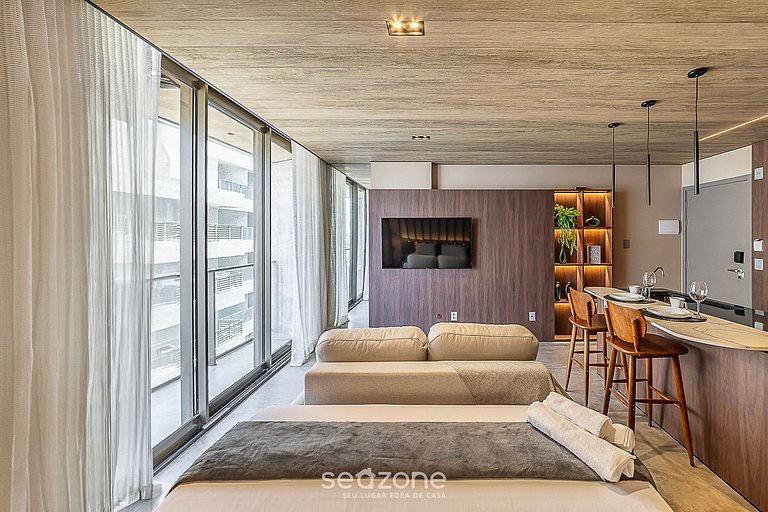 Estúdio vista mar na Orla em Maceió NWT1302