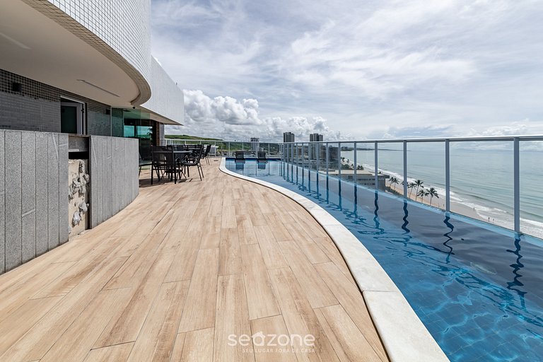 Moderno c/ vista para o mar em Maceió RSR0812