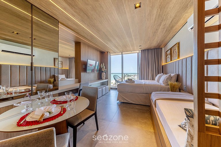 Estúdio moderno na Orla c/ vista mar - NWT1418