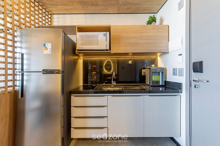 Estúdio moderno na Orla c/ vista mar - NWT1418